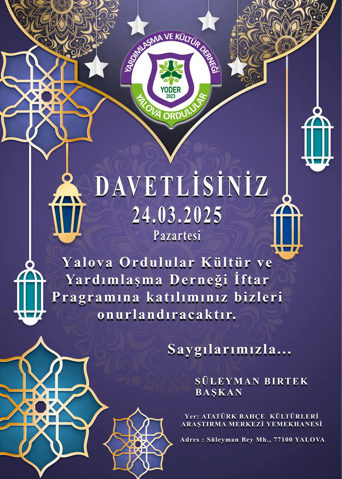 24.03.2025 İftar Progrmı